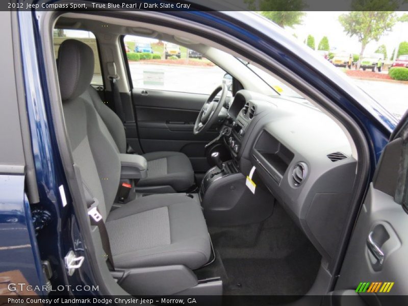 True Blue Pearl / Dark Slate Gray 2012 Jeep Compass Sport