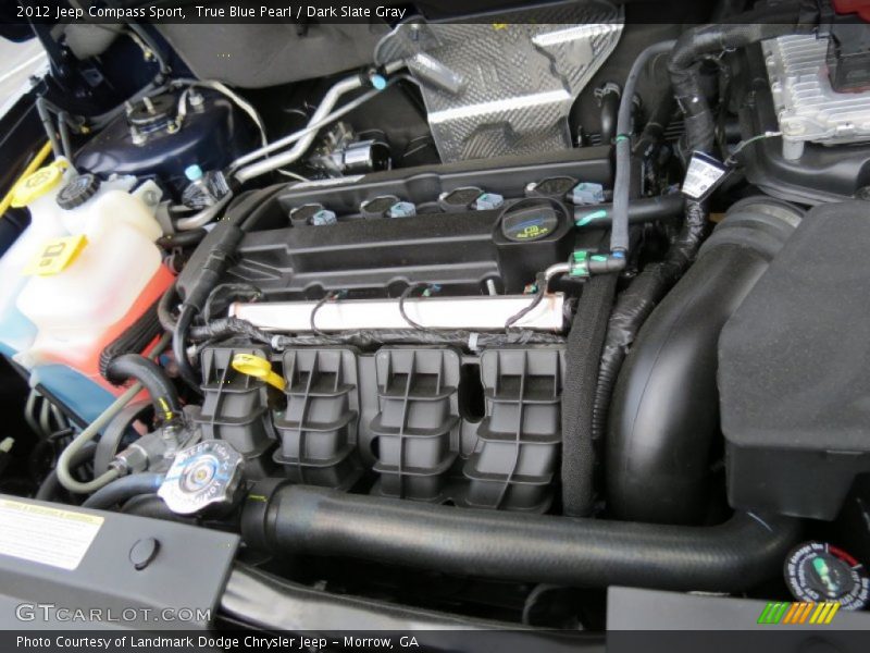 True Blue Pearl / Dark Slate Gray 2012 Jeep Compass Sport