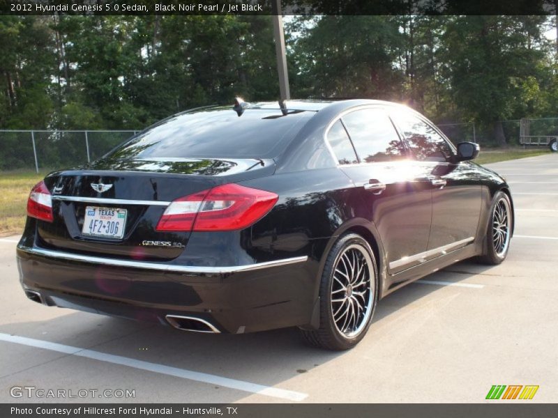 Black Noir Pearl / Jet Black 2012 Hyundai Genesis 5.0 Sedan