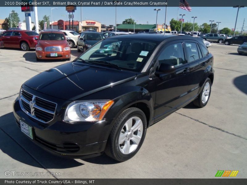 Brilliant Black Crystal Pearl / Dark Slate Gray/Medium Graystone 2010 Dodge Caliber SXT