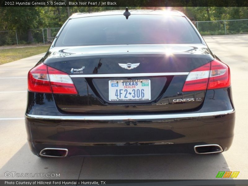 Black Noir Pearl / Jet Black 2012 Hyundai Genesis 5.0 Sedan
