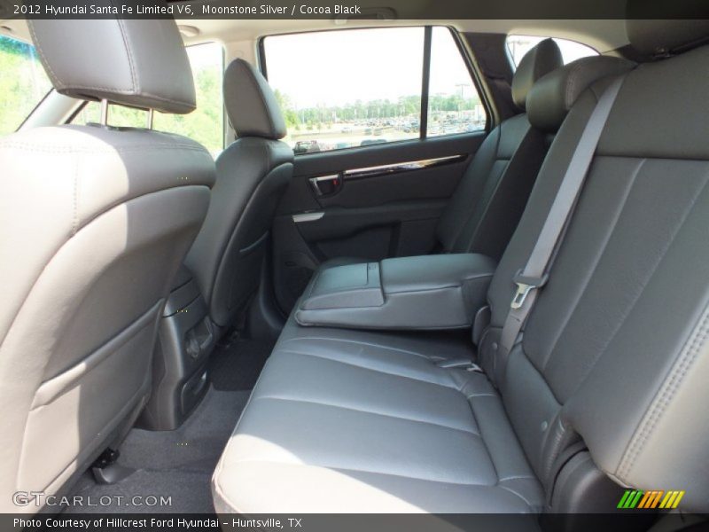 Moonstone Silver / Cocoa Black 2012 Hyundai Santa Fe Limited V6