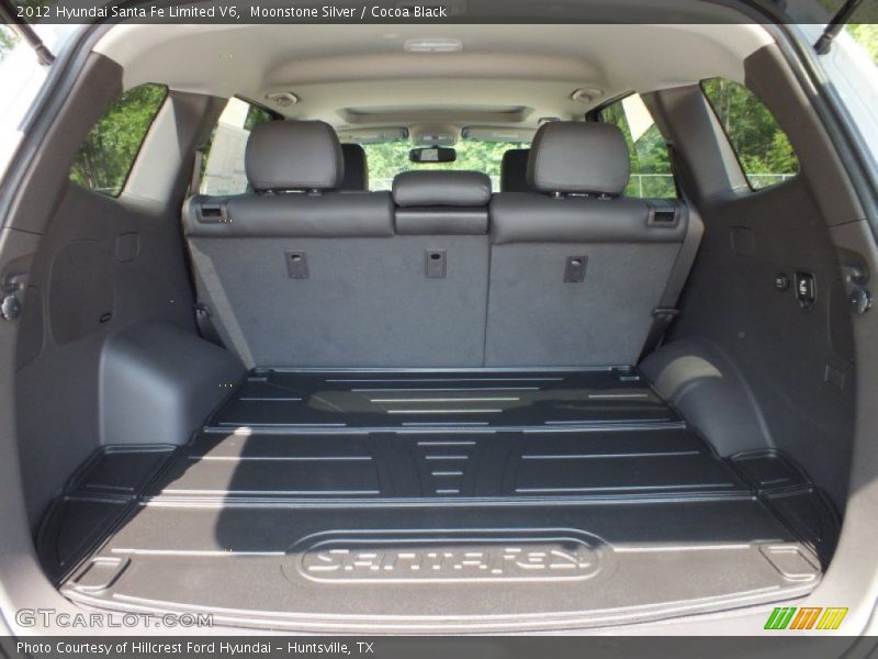 Moonstone Silver / Cocoa Black 2012 Hyundai Santa Fe Limited V6