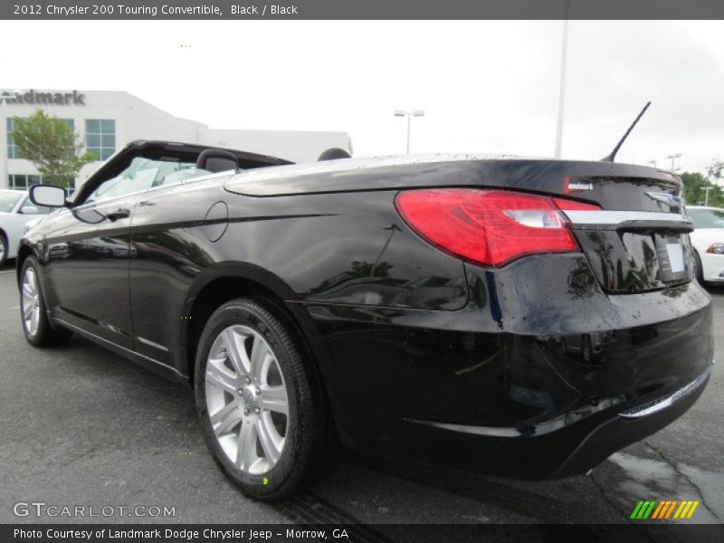 Black / Black 2012 Chrysler 200 Touring Convertible