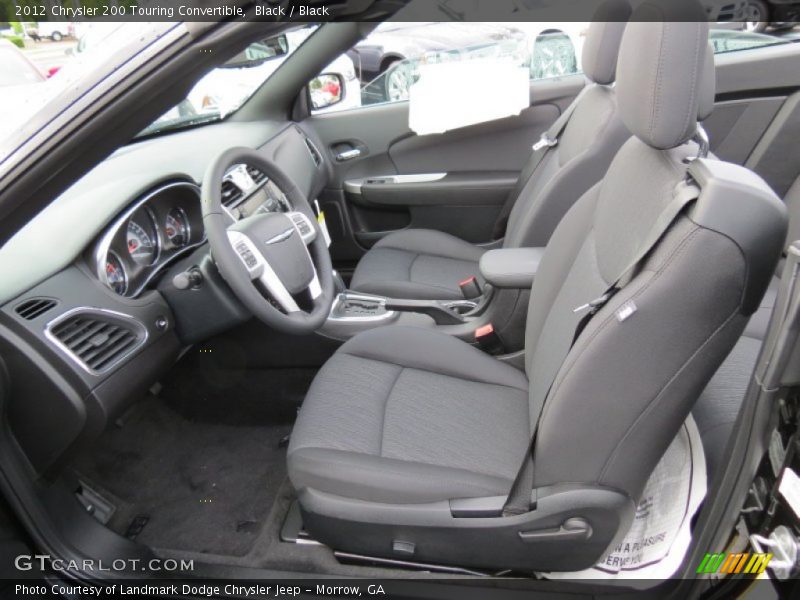  2012 200 Touring Convertible Black Interior