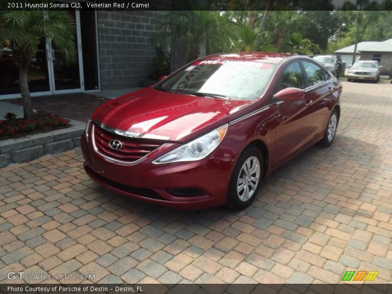Venetian Red / Camel 2011 Hyundai Sonata GLS
