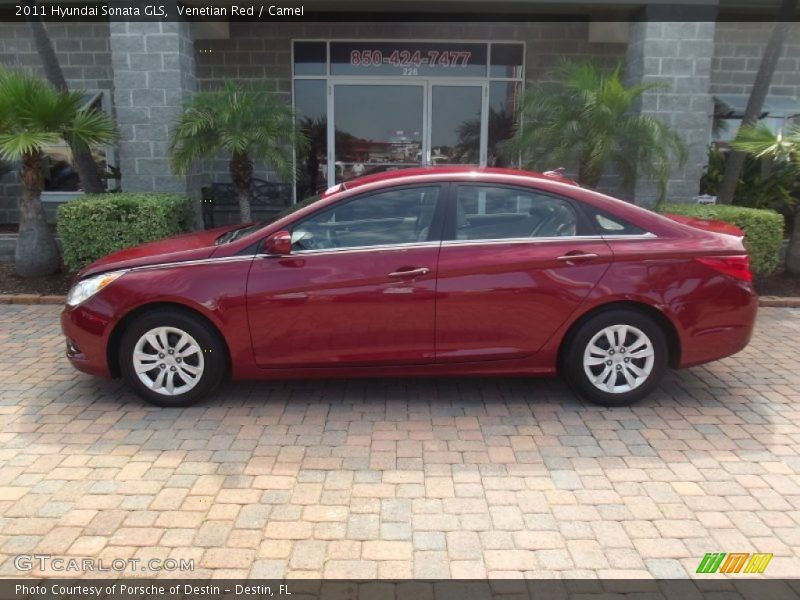Venetian Red / Camel 2011 Hyundai Sonata GLS