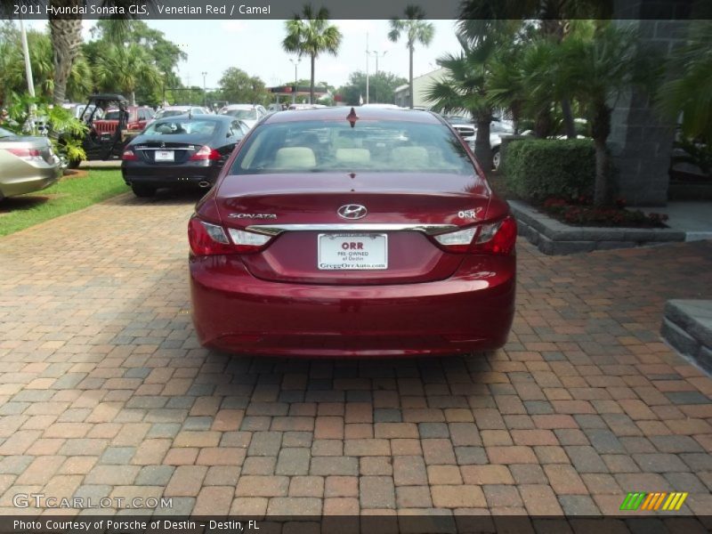 Venetian Red / Camel 2011 Hyundai Sonata GLS