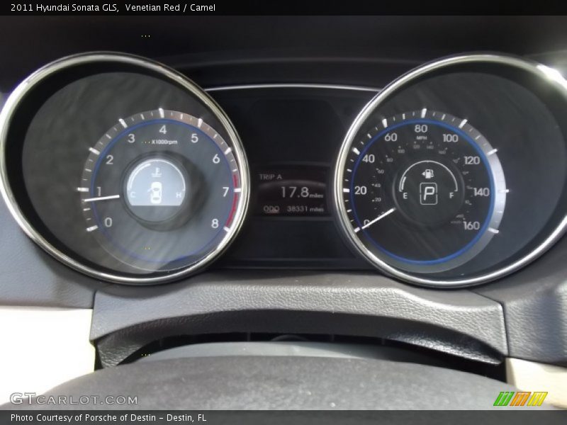 Venetian Red / Camel 2011 Hyundai Sonata GLS