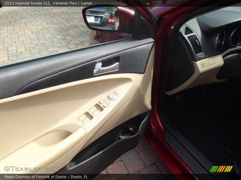 Venetian Red / Camel 2011 Hyundai Sonata GLS