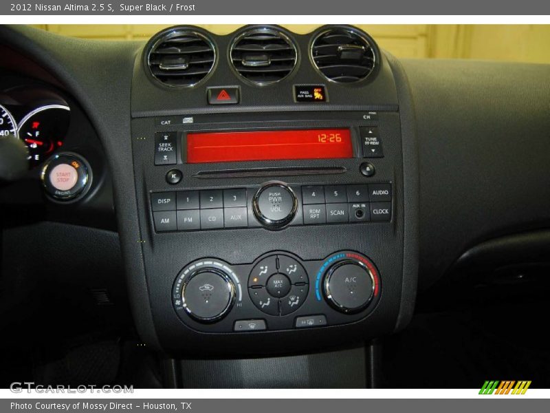 Super Black / Frost 2012 Nissan Altima 2.5 S