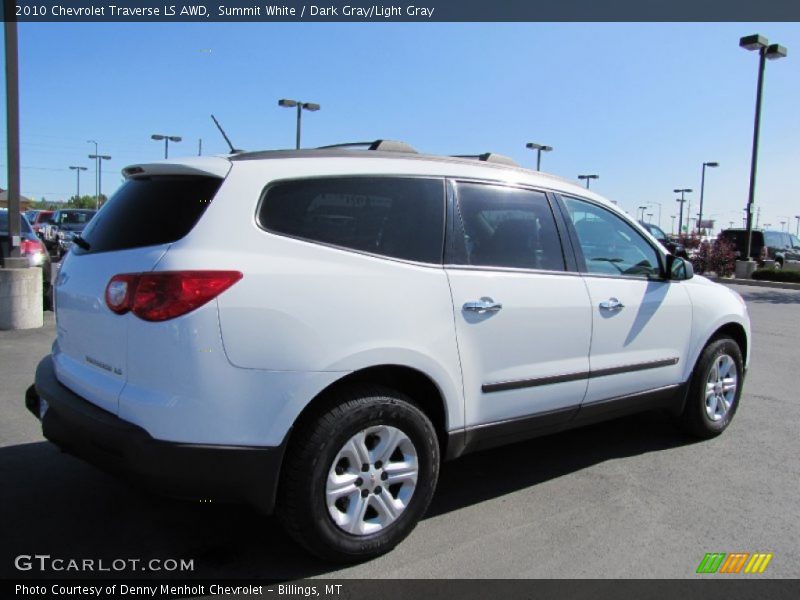 Summit White / Dark Gray/Light Gray 2010 Chevrolet Traverse LS AWD