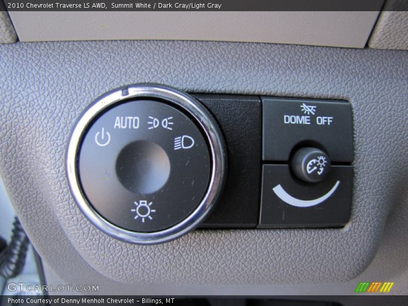 Summit White / Dark Gray/Light Gray 2010 Chevrolet Traverse LS AWD