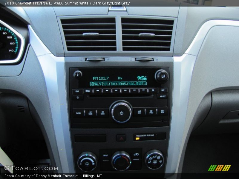 Summit White / Dark Gray/Light Gray 2010 Chevrolet Traverse LS AWD