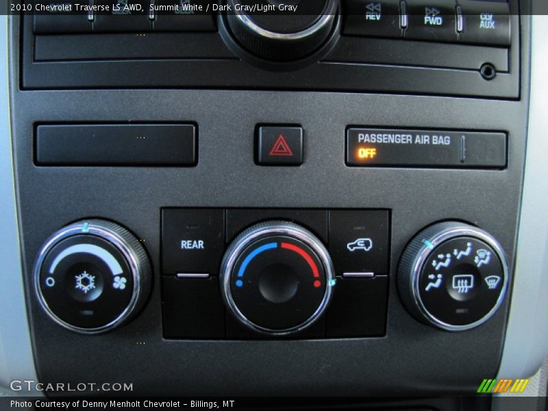 Summit White / Dark Gray/Light Gray 2010 Chevrolet Traverse LS AWD
