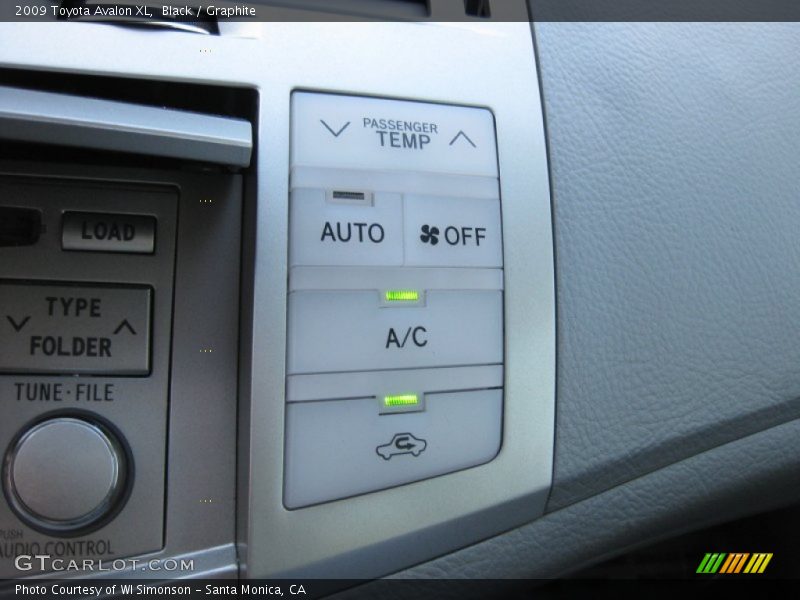Black / Graphite 2009 Toyota Avalon XL