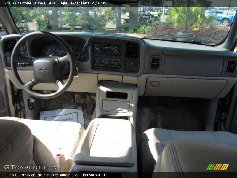 Light Pewter Metallic / Gray 2000 Chevrolet Tahoe LS 4x4