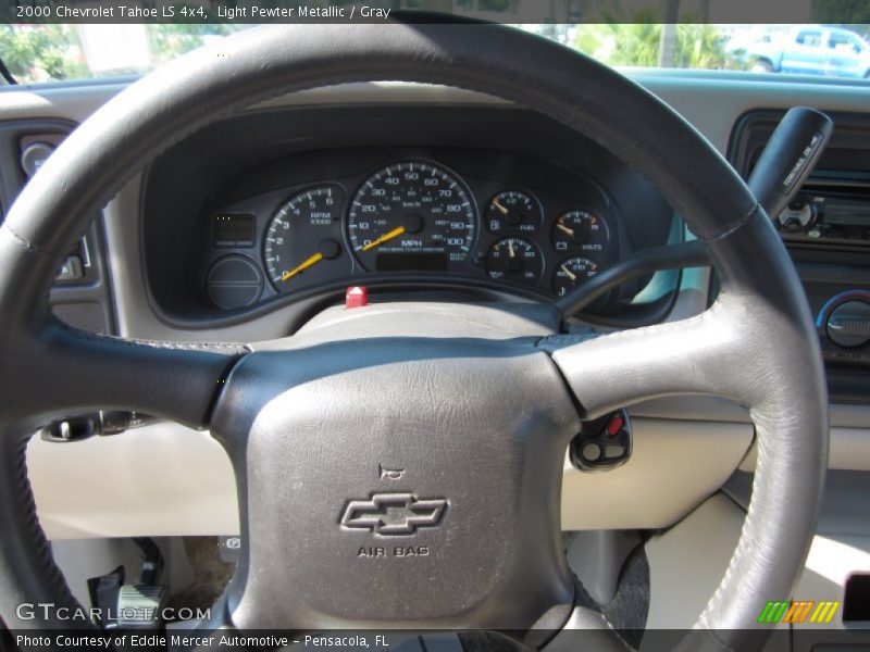 Light Pewter Metallic / Gray 2000 Chevrolet Tahoe LS 4x4