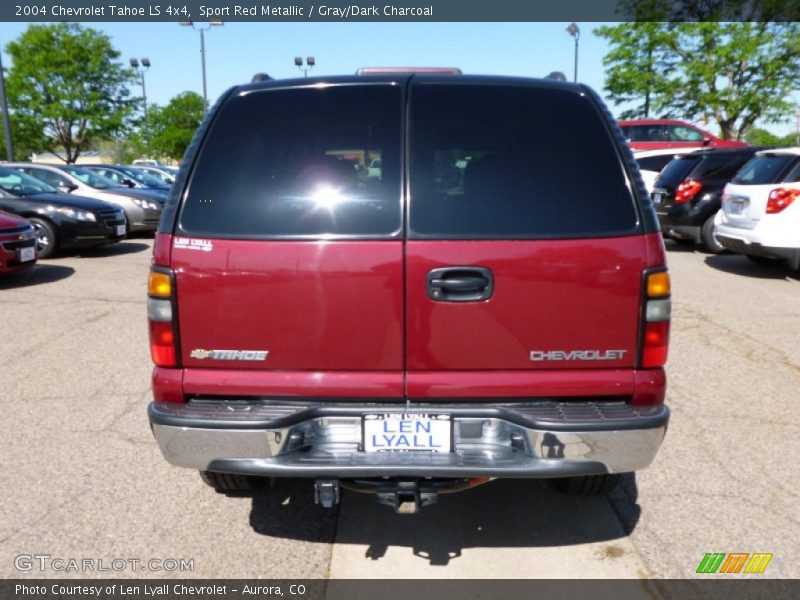 Sport Red Metallic / Gray/Dark Charcoal 2004 Chevrolet Tahoe LS 4x4