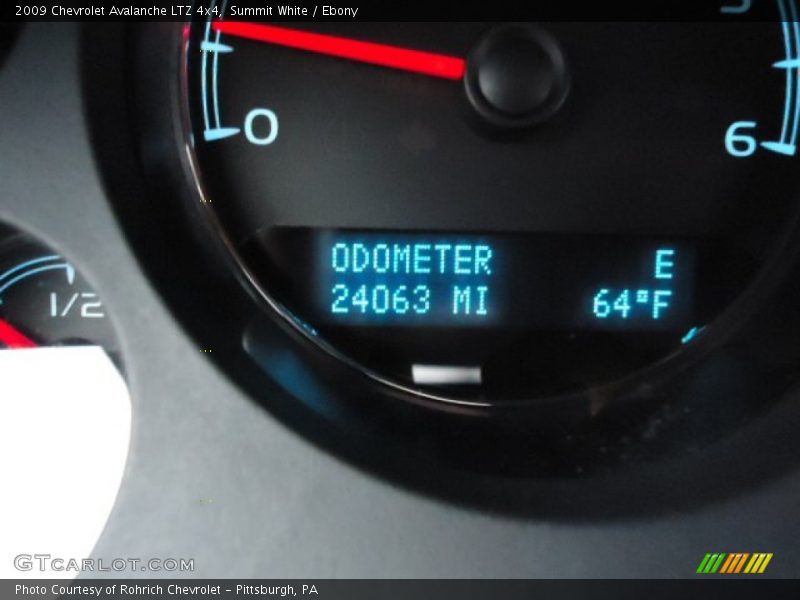 Summit White / Ebony 2009 Chevrolet Avalanche LTZ 4x4