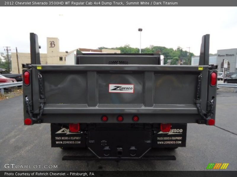 Summit White / Dark Titanium 2012 Chevrolet Silverado 3500HD WT Regular Cab 4x4 Dump Truck