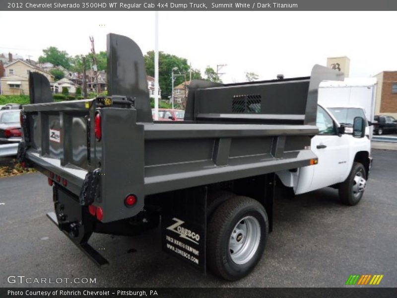 Summit White / Dark Titanium 2012 Chevrolet Silverado 3500HD WT Regular Cab 4x4 Dump Truck