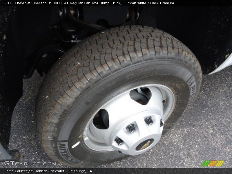 Summit White / Dark Titanium 2012 Chevrolet Silverado 3500HD WT Regular Cab 4x4 Dump Truck