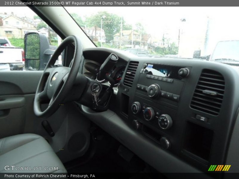Summit White / Dark Titanium 2012 Chevrolet Silverado 3500HD WT Regular Cab 4x4 Dump Truck