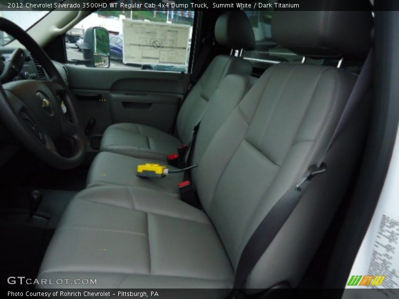Summit White / Dark Titanium 2012 Chevrolet Silverado 3500HD WT Regular Cab 4x4 Dump Truck