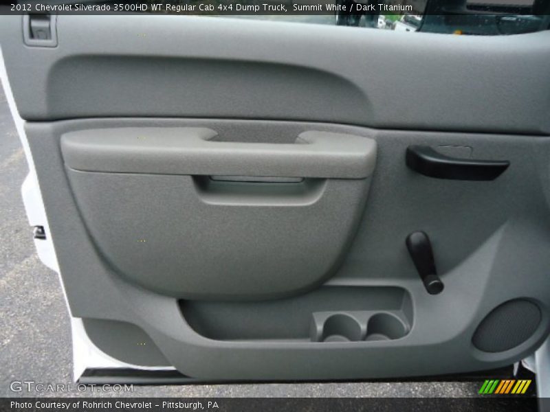 Summit White / Dark Titanium 2012 Chevrolet Silverado 3500HD WT Regular Cab 4x4 Dump Truck