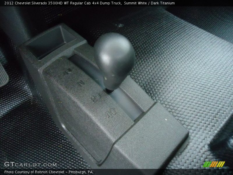 Summit White / Dark Titanium 2012 Chevrolet Silverado 3500HD WT Regular Cab 4x4 Dump Truck