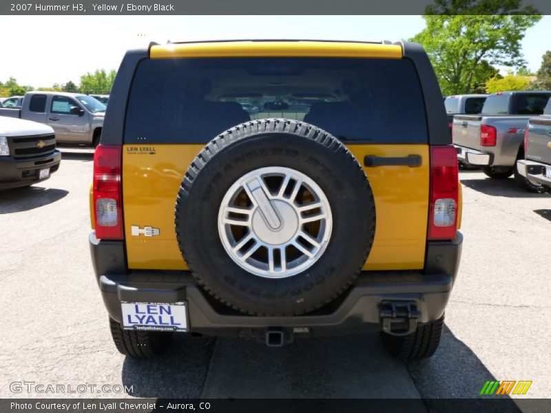 Yellow / Ebony Black 2007 Hummer H3