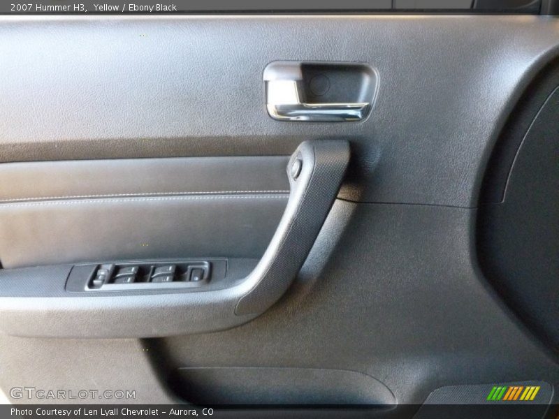 Yellow / Ebony Black 2007 Hummer H3