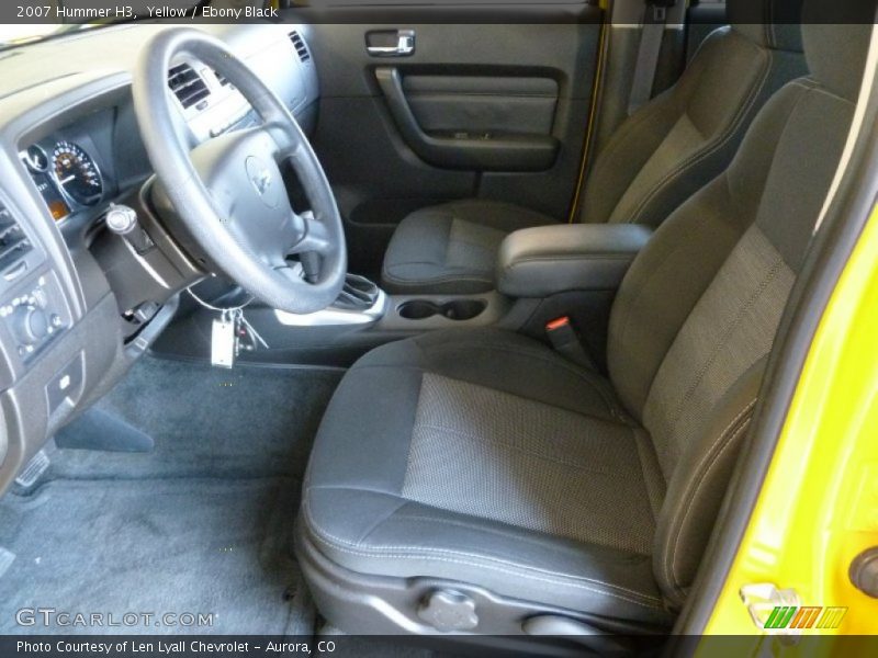 Yellow / Ebony Black 2007 Hummer H3