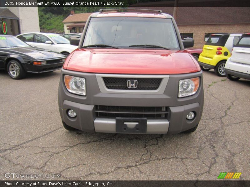 Sunset Orange Pearl / Black/Gray 2005 Honda Element EX AWD