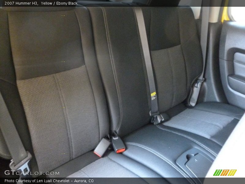 Yellow / Ebony Black 2007 Hummer H3