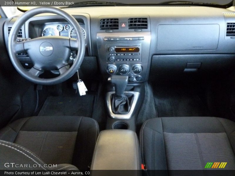 Yellow / Ebony Black 2007 Hummer H3