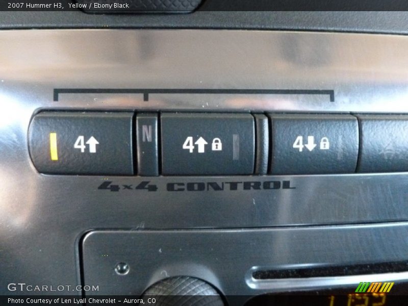 Yellow / Ebony Black 2007 Hummer H3