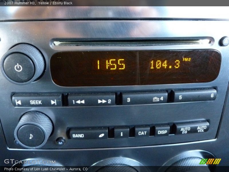 Yellow / Ebony Black 2007 Hummer H3