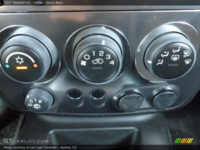 Yellow / Ebony Black 2007 Hummer H3
