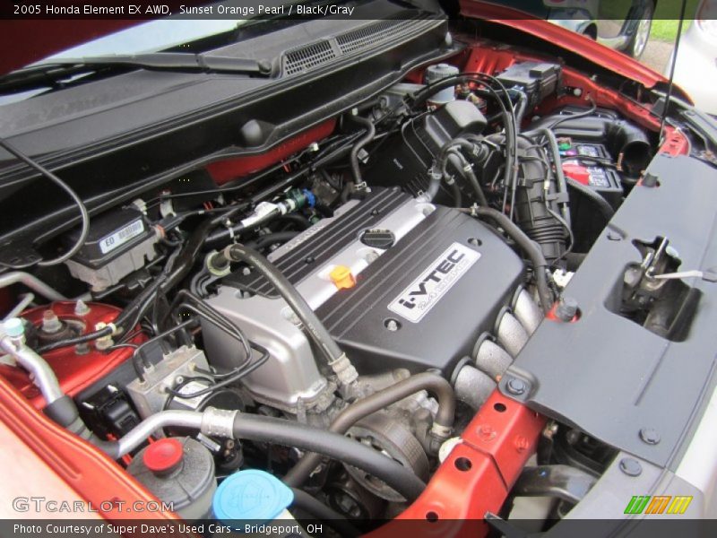 Sunset Orange Pearl / Black/Gray 2005 Honda Element EX AWD