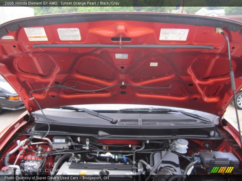 Sunset Orange Pearl / Black/Gray 2005 Honda Element EX AWD