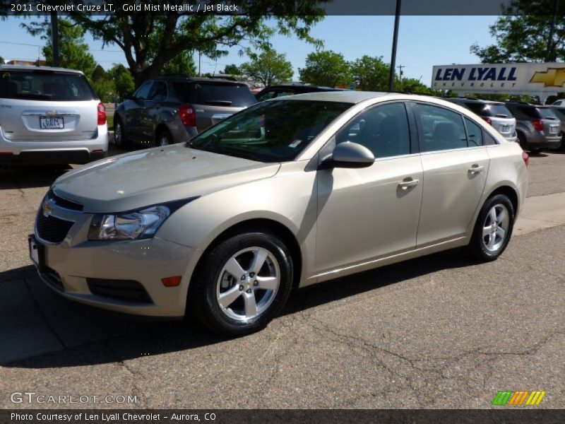 Gold Mist Metallic / Jet Black 2011 Chevrolet Cruze LT