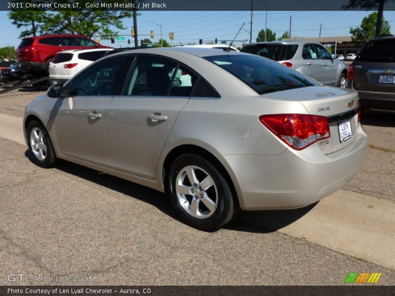 Gold Mist Metallic / Jet Black 2011 Chevrolet Cruze LT