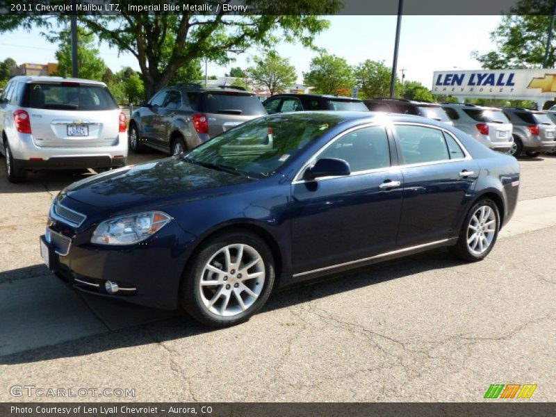 Imperial Blue Metallic / Ebony 2011 Chevrolet Malibu LTZ