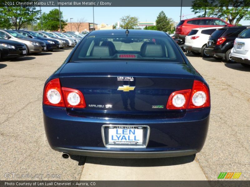 Imperial Blue Metallic / Ebony 2011 Chevrolet Malibu LTZ