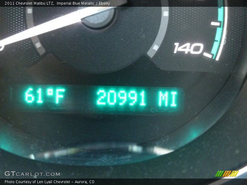 Imperial Blue Metallic / Ebony 2011 Chevrolet Malibu LTZ