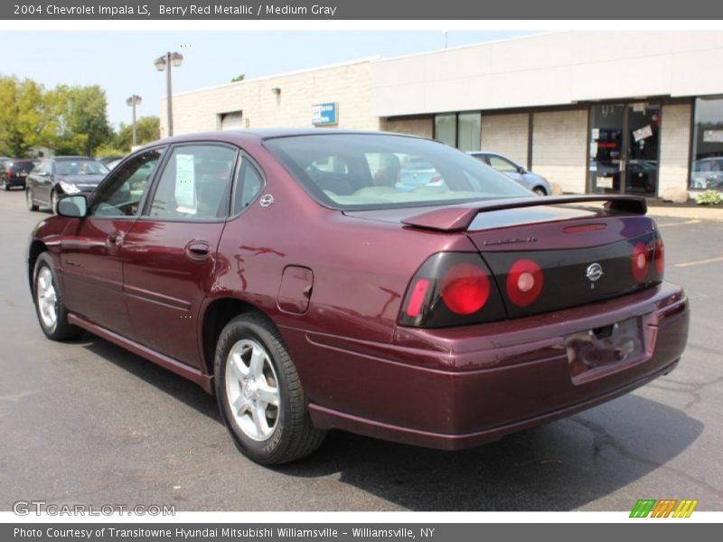 Berry Red Metallic / Medium Gray 2004 Chevrolet Impala LS