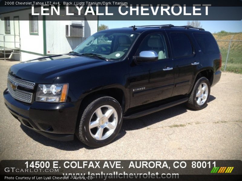 Black / Light Titanium/Dark Titanium 2008 Chevrolet Tahoe LTZ 4x4