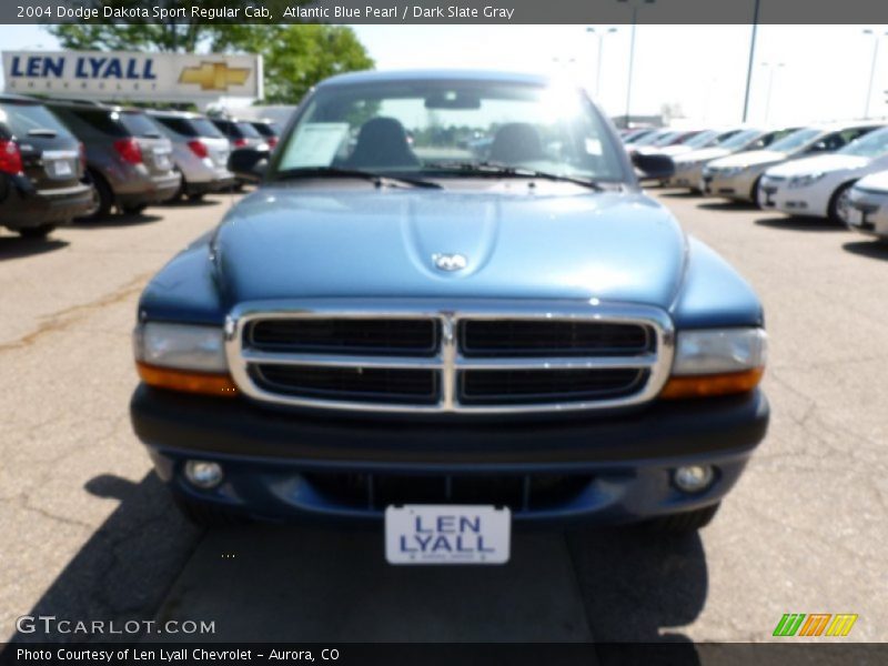 Atlantic Blue Pearl / Dark Slate Gray 2004 Dodge Dakota Sport Regular Cab